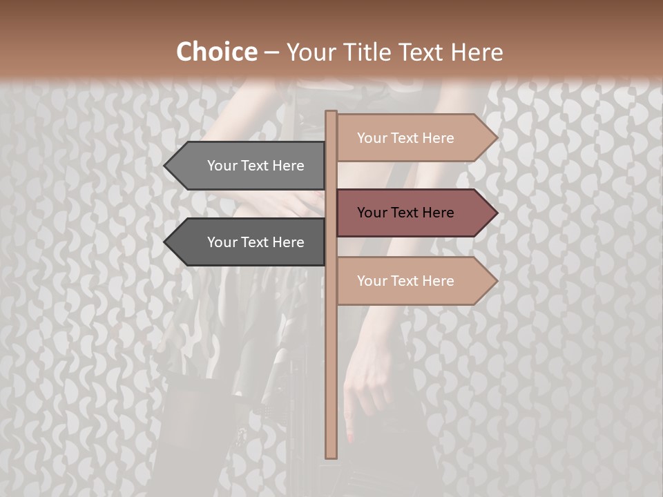 Holding Rifle Sexy PowerPoint Template