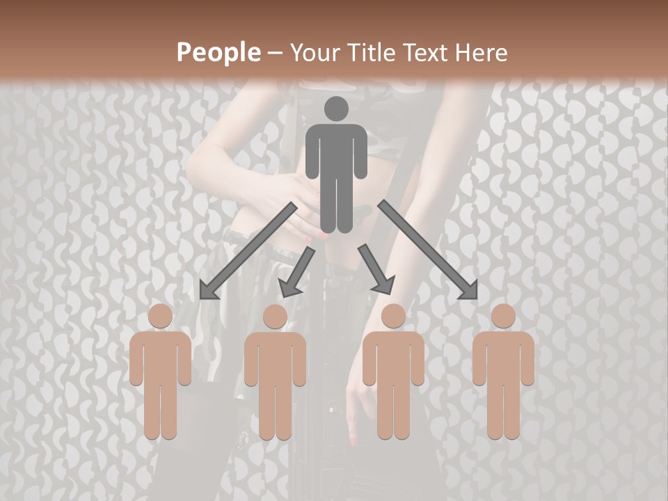 Holding Rifle Sexy PowerPoint Template