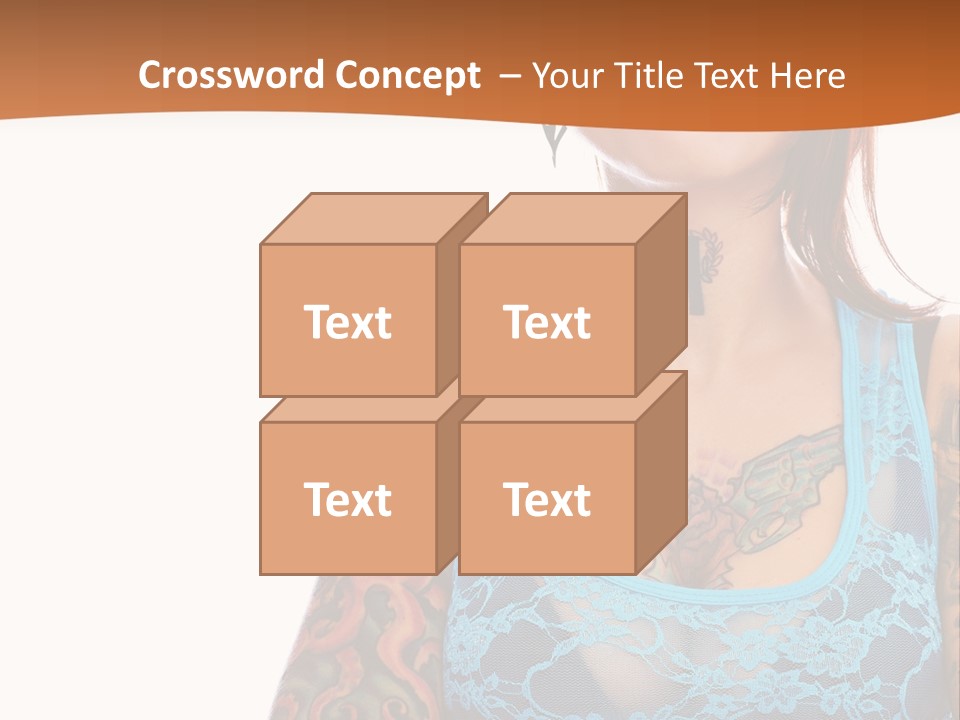 Slim Transparent Neck PowerPoint Template