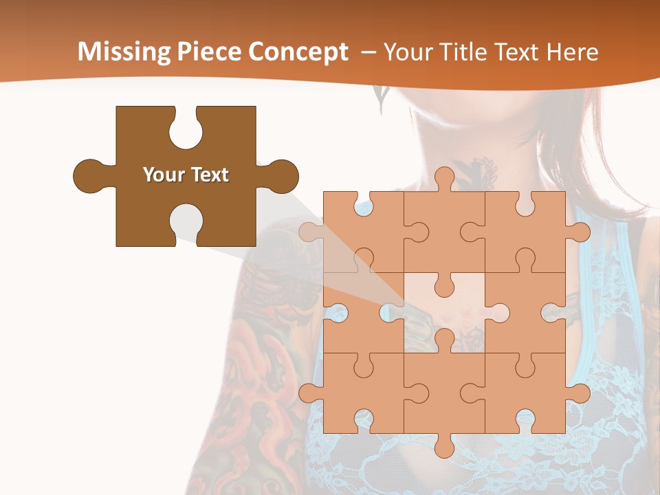 Slim Transparent Neck PowerPoint Template