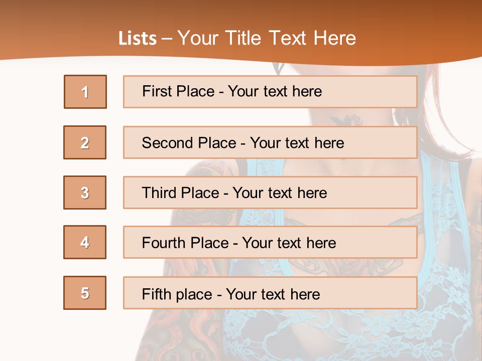Slim Transparent Neck PowerPoint Template