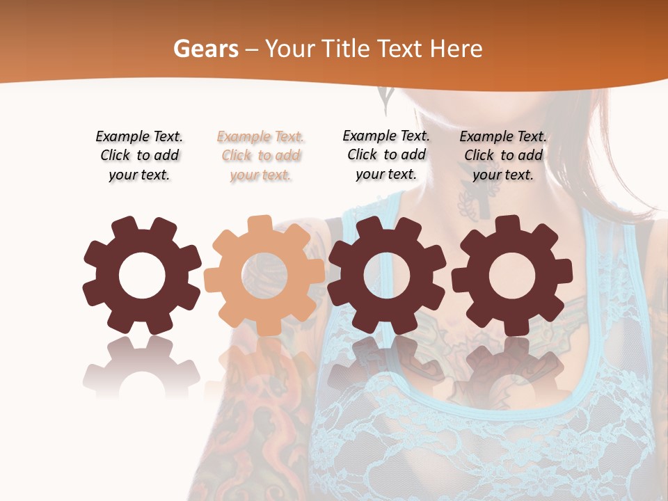 Slim Transparent Neck PowerPoint Template