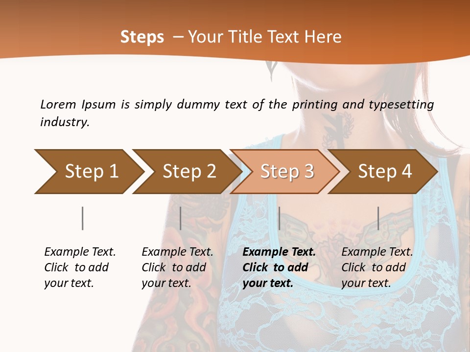 Slim Transparent Neck PowerPoint Template