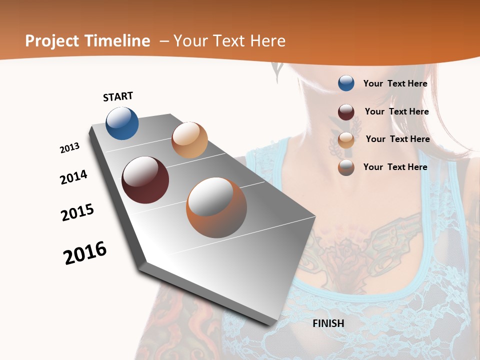 Slim Transparent Neck PowerPoint Template