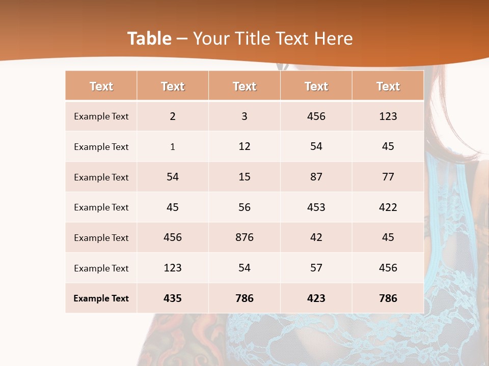 Slim Transparent Neck PowerPoint Template