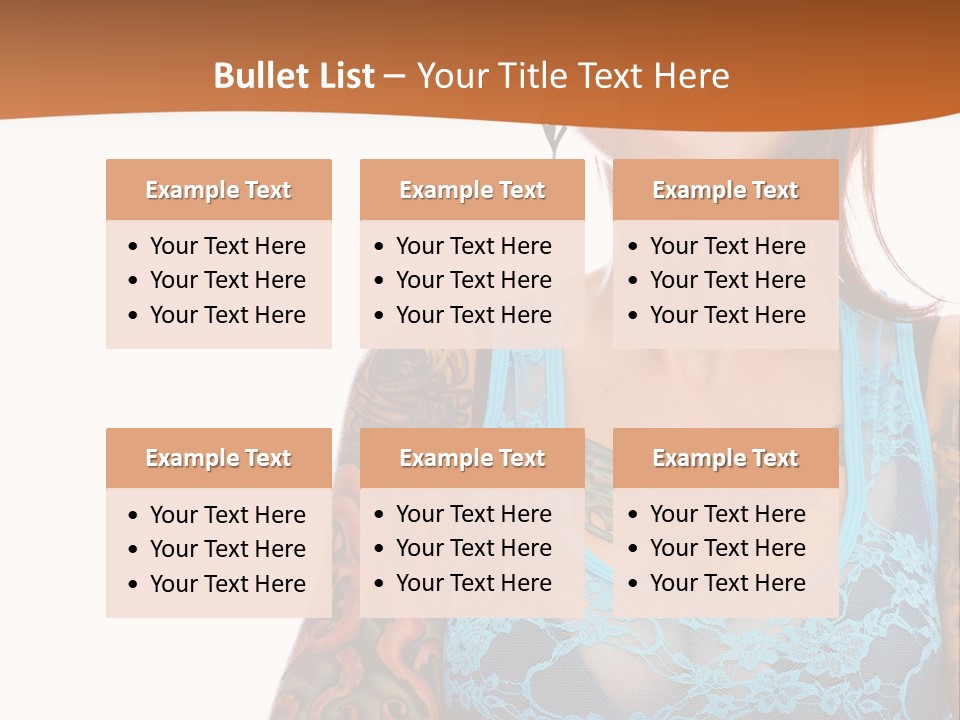 Slim Transparent Neck PowerPoint Template