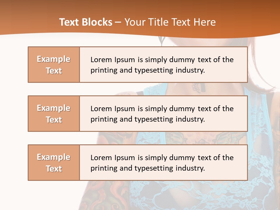 Slim Transparent Neck PowerPoint Template