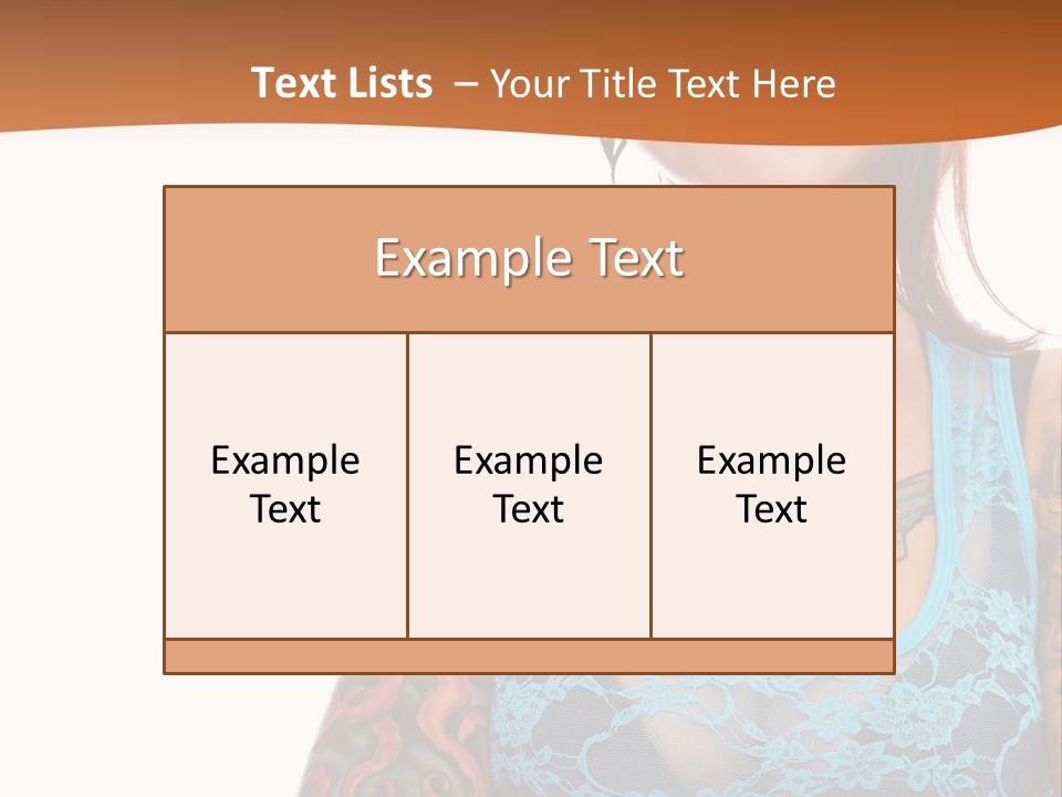 Slim Transparent Neck PowerPoint Template