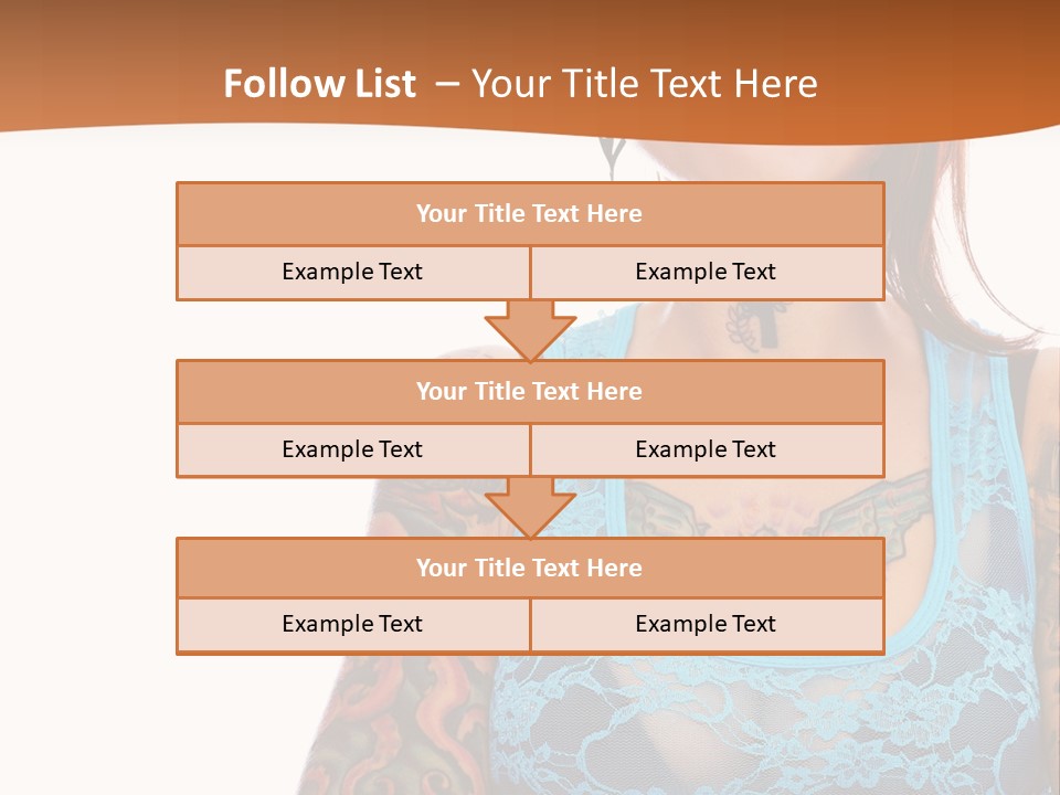 Slim Transparent Neck PowerPoint Template