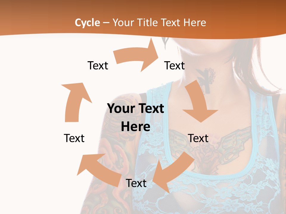 Slim Transparent Neck PowerPoint Template