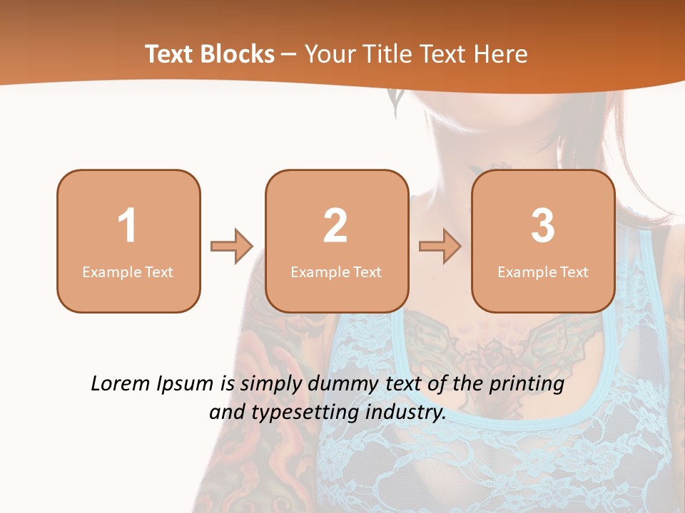 Slim Transparent Neck PowerPoint Template