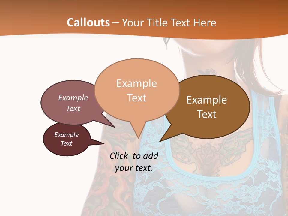 Slim Transparent Neck PowerPoint Template