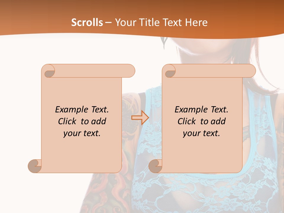 Slim Transparent Neck PowerPoint Template