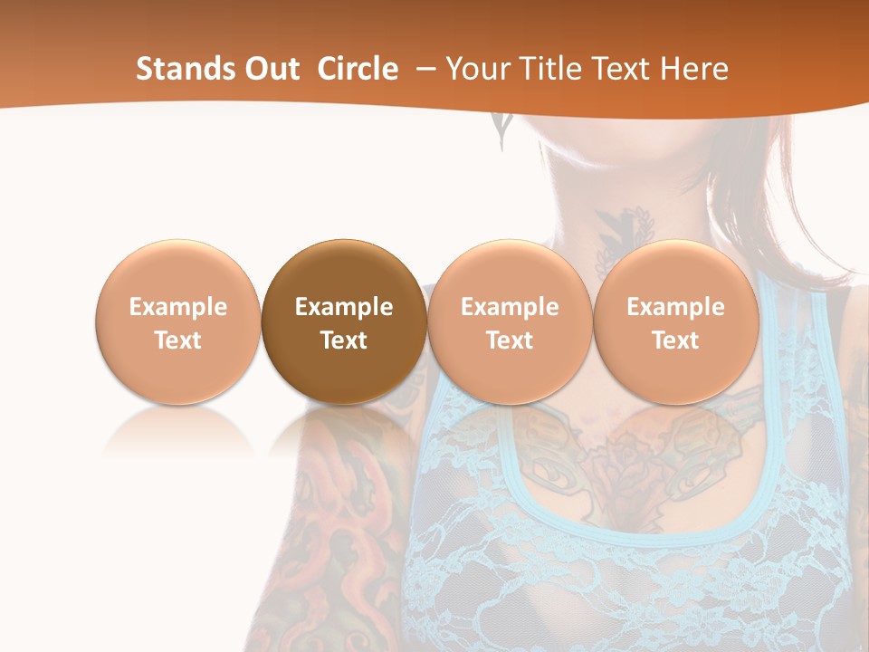 Slim Transparent Neck PowerPoint Template