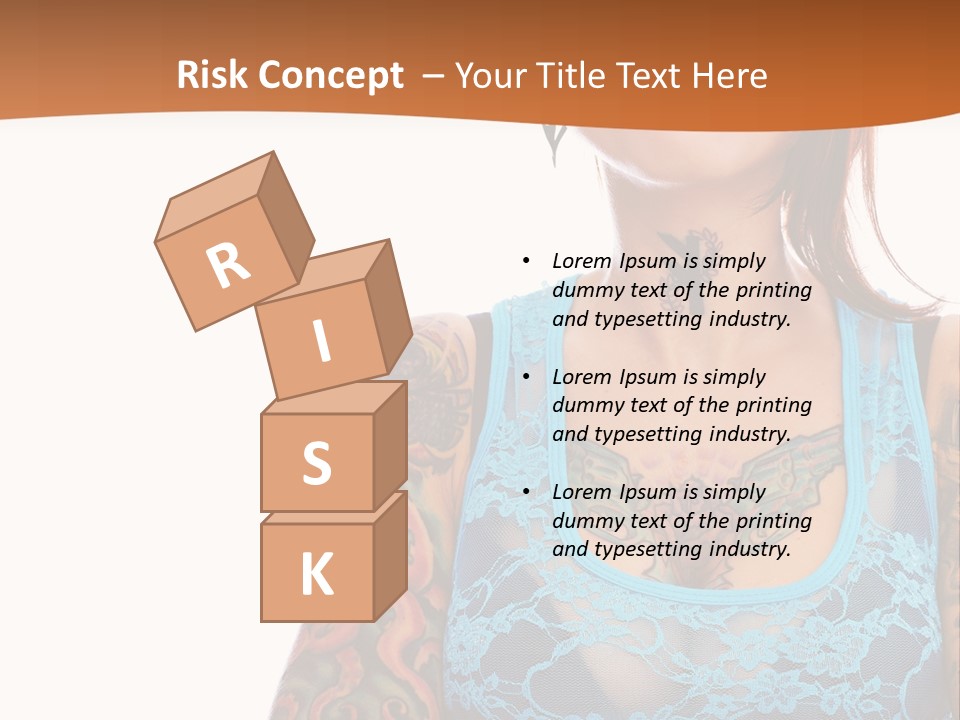 Slim Transparent Neck PowerPoint Template