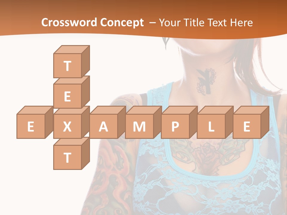 Slim Transparent Neck PowerPoint Template