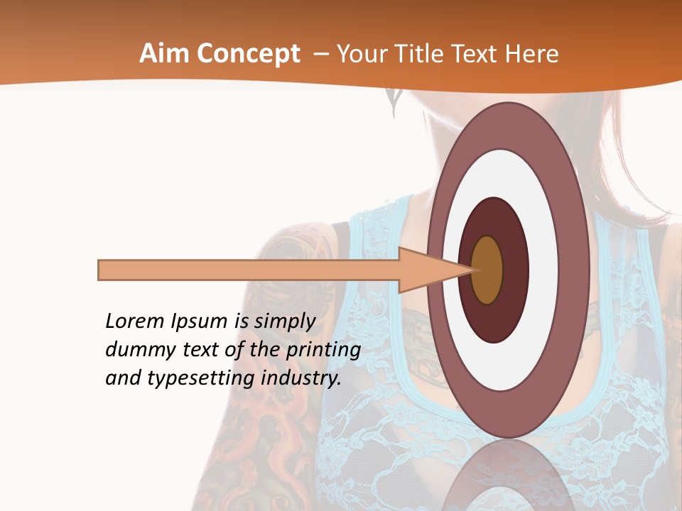 Slim Transparent Neck PowerPoint Template