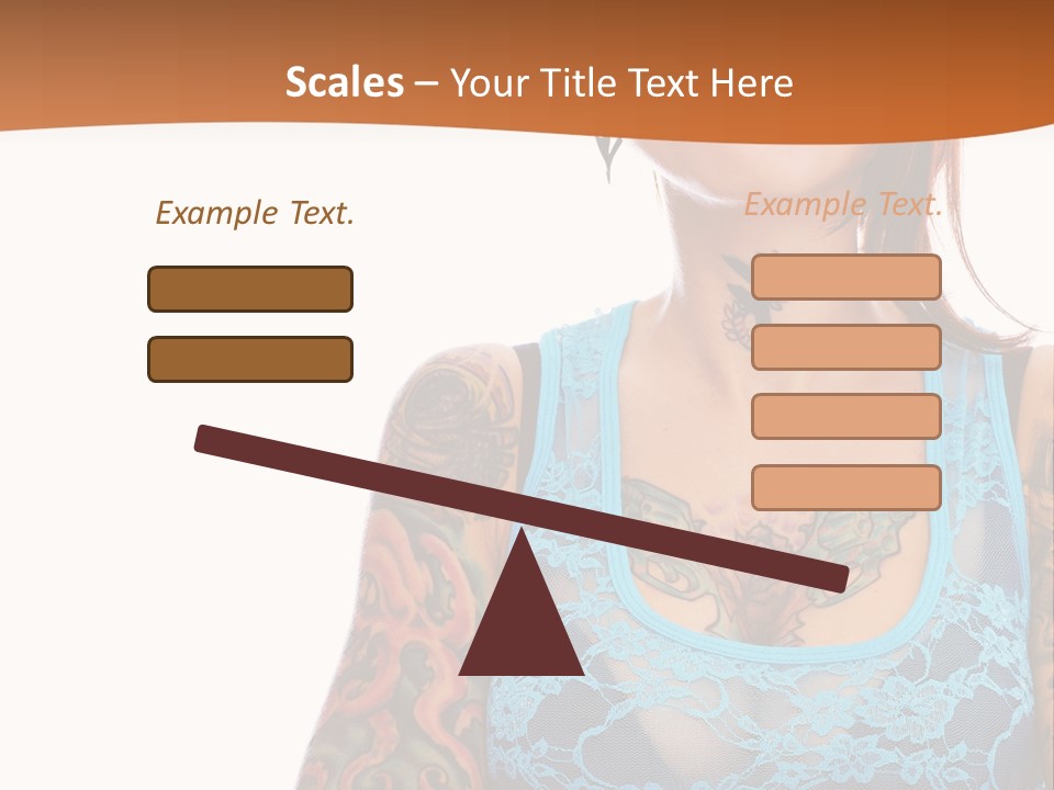 Slim Transparent Neck PowerPoint Template