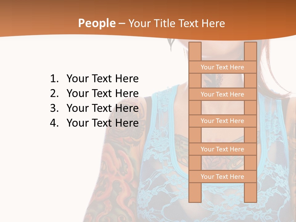 Slim Transparent Neck PowerPoint Template