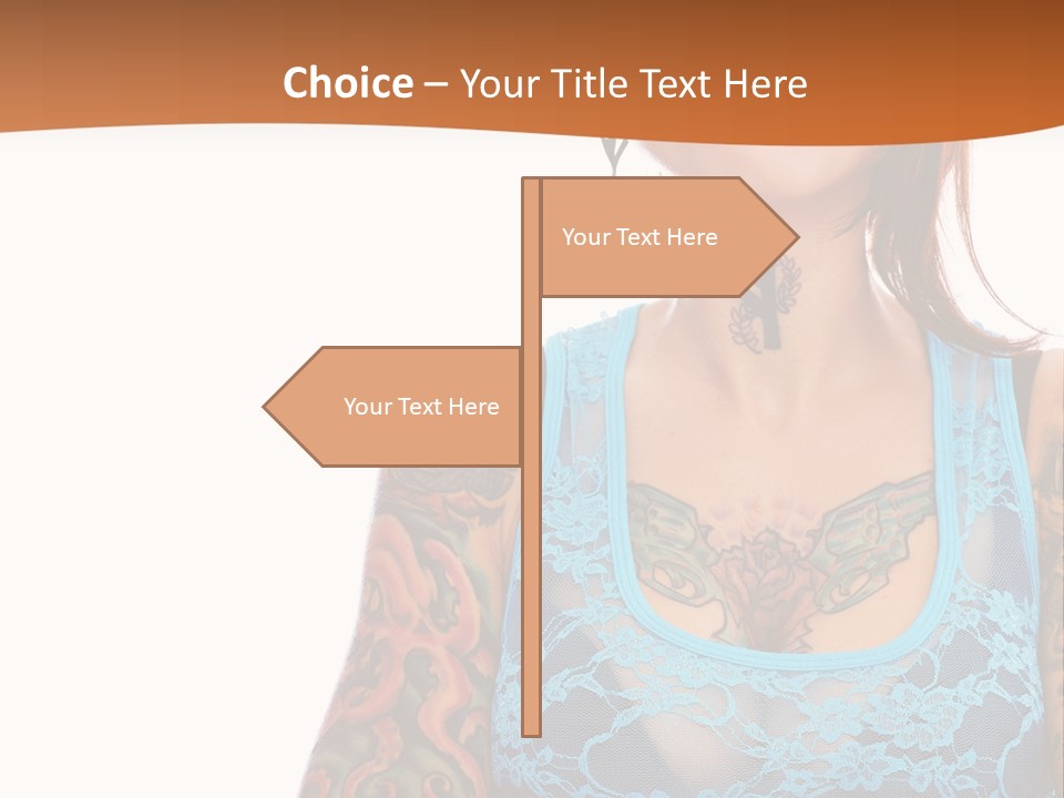 Slim Transparent Neck PowerPoint Template