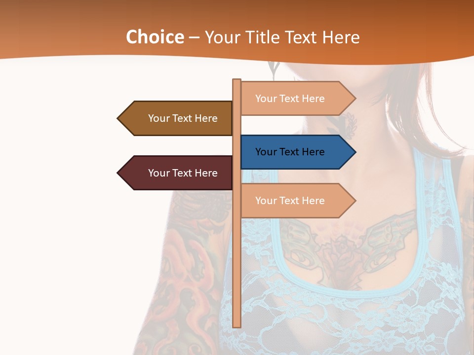 Slim Transparent Neck PowerPoint Template