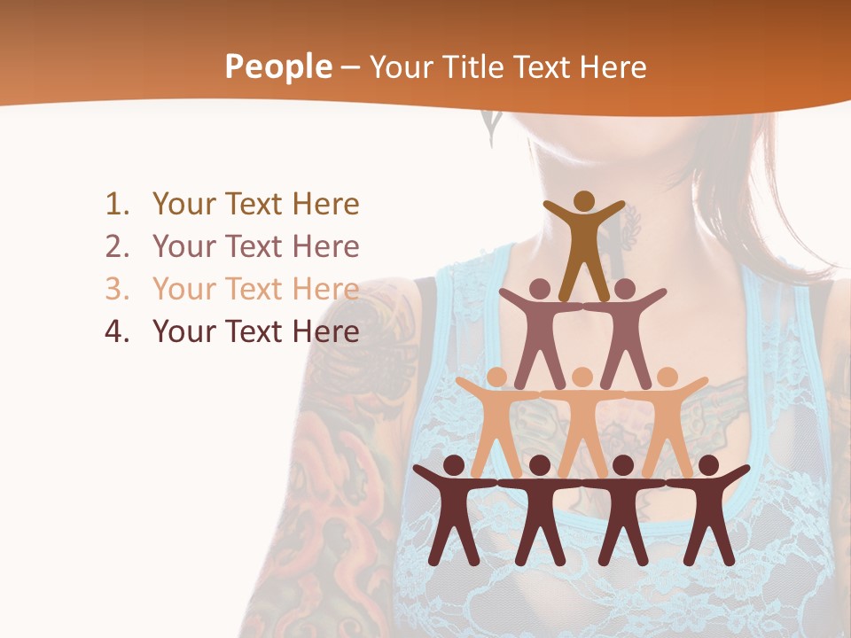 Slim Transparent Neck PowerPoint Template