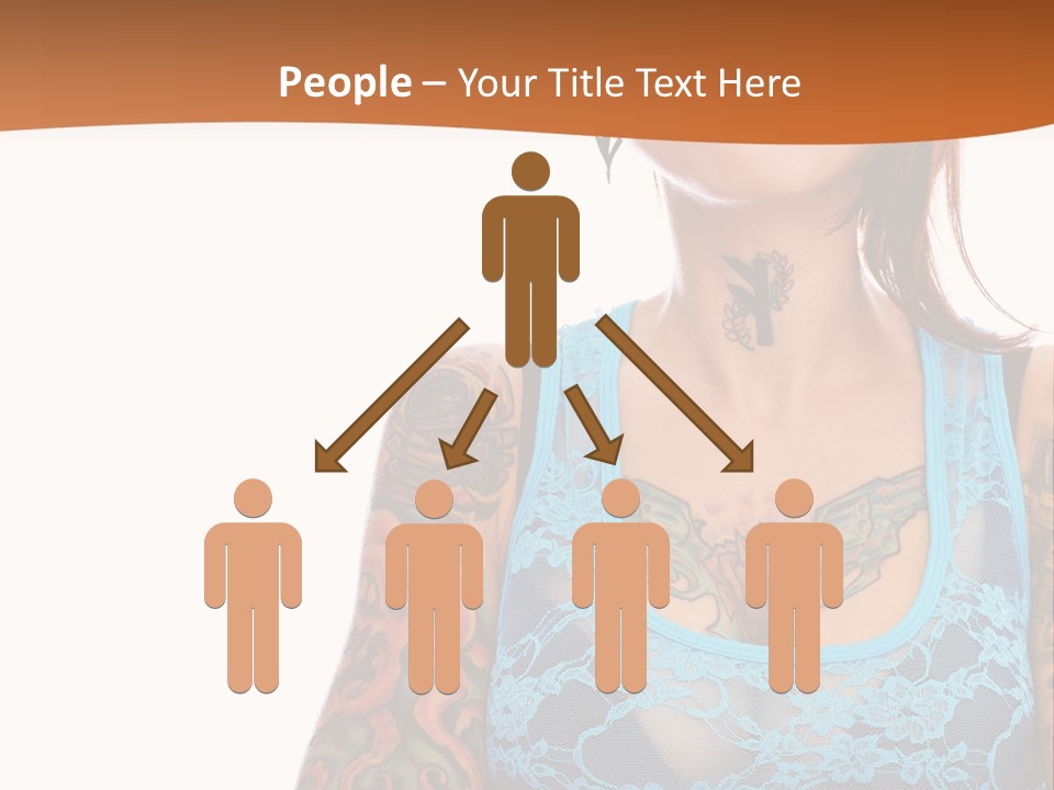 Slim Transparent Neck PowerPoint Template