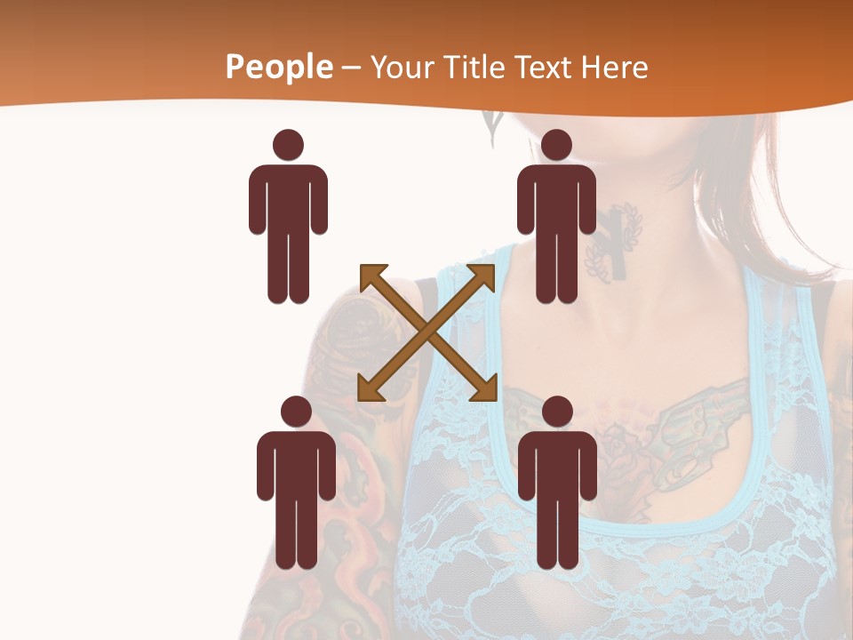 Slim Transparent Neck PowerPoint Template