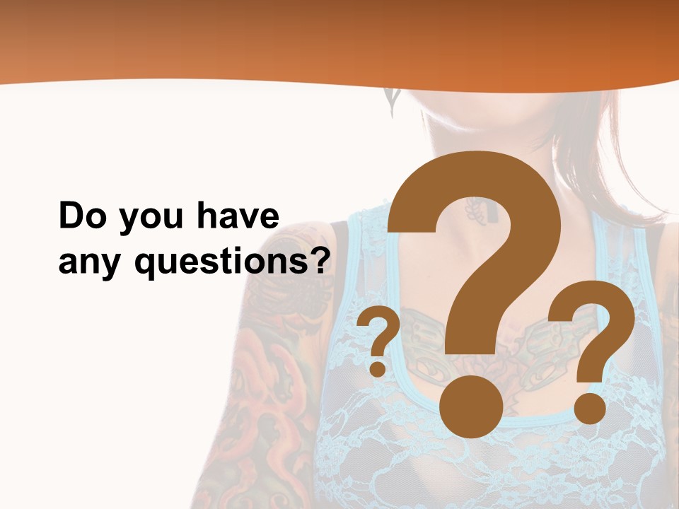 Slim Transparent Neck PowerPoint Template