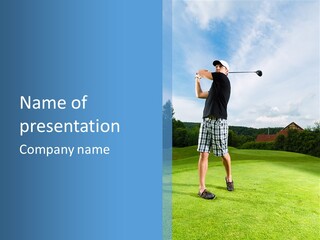 Shot Tee Playing PowerPoint Template