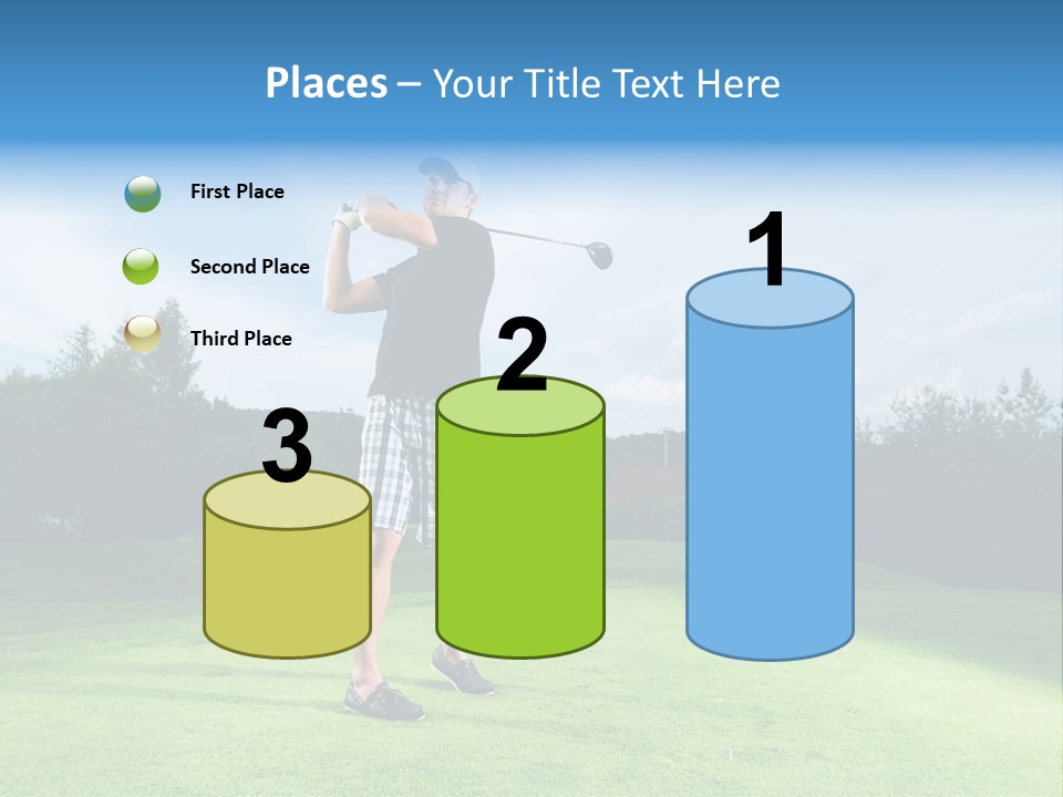 Stroke Sunlit Sky PowerPoint Template
