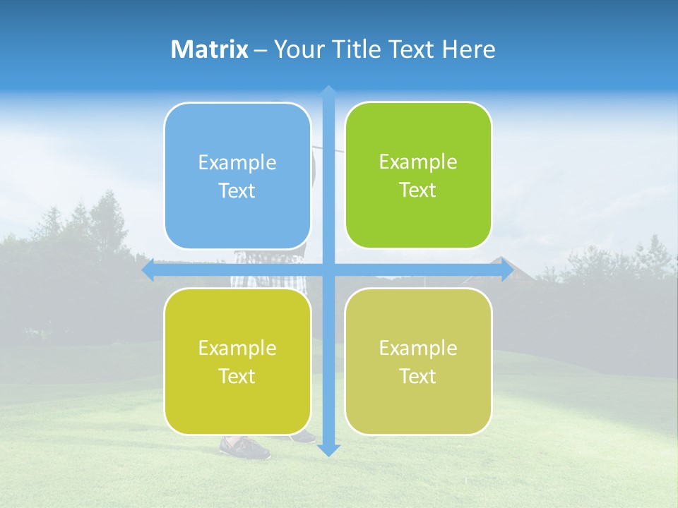 Stroke Sunlit Sky PowerPoint Template