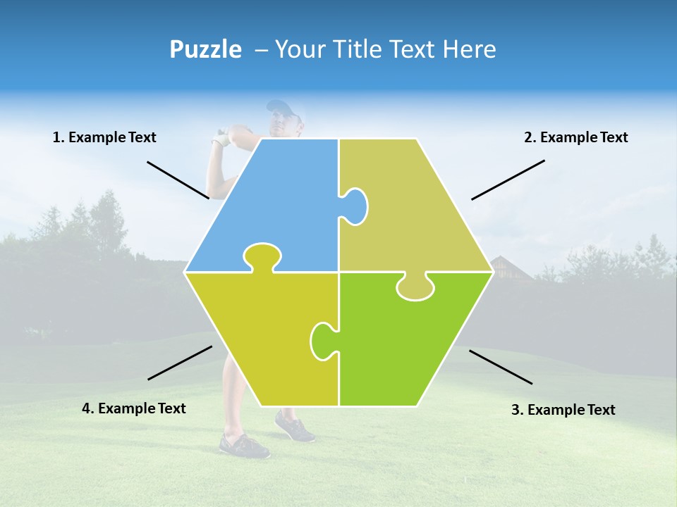 Stroke Sunlit Sky PowerPoint Template
