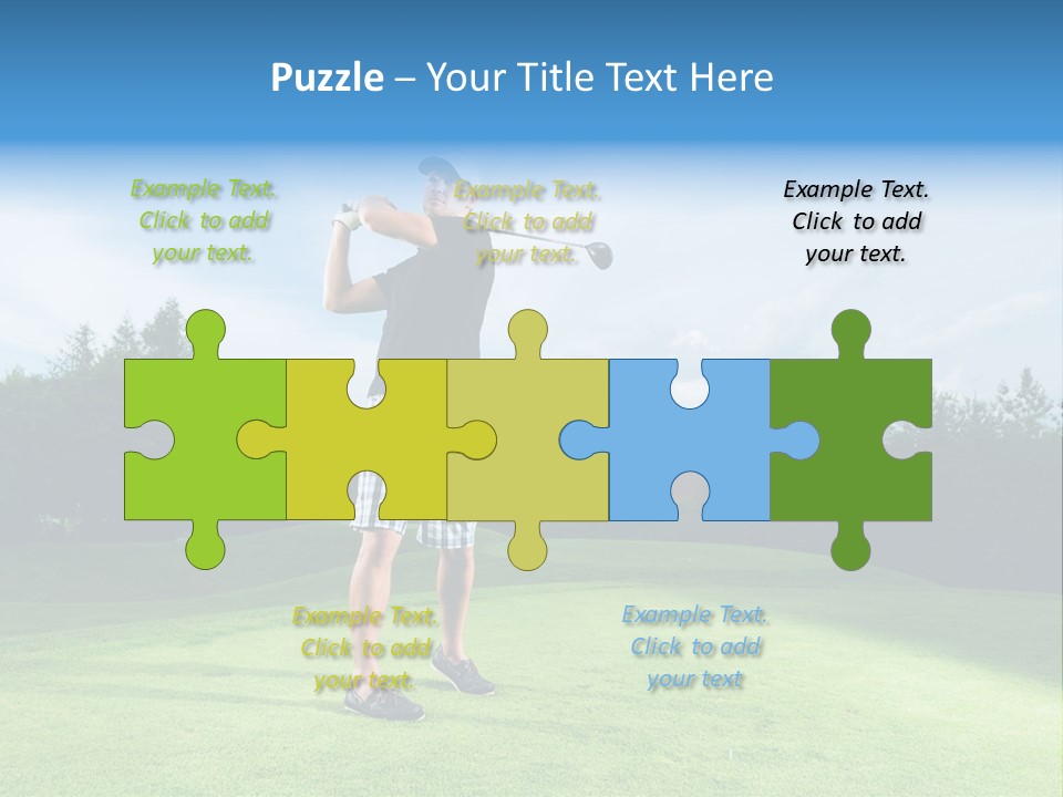 Stroke Sunlit Sky PowerPoint Template