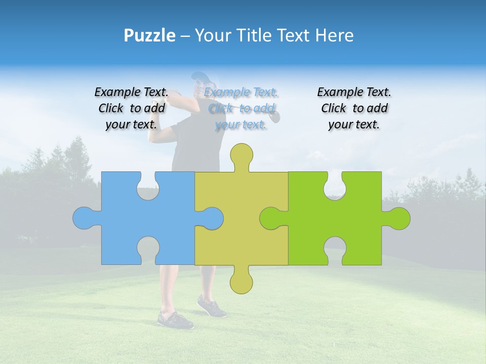 Stroke Sunlit Sky PowerPoint Template