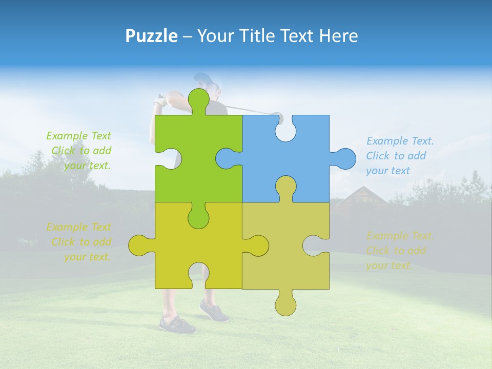 Stroke Sunlit Sky PowerPoint Template