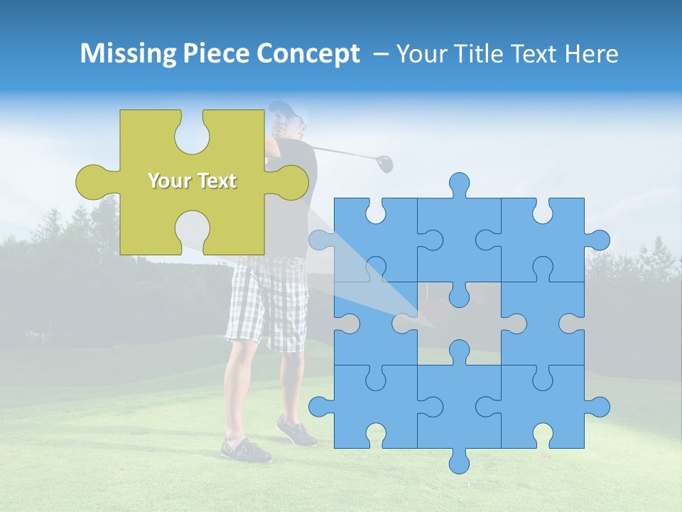 Stroke Sunlit Sky PowerPoint Template