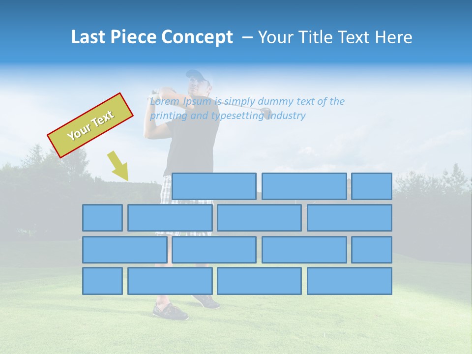 Stroke Sunlit Sky PowerPoint Template