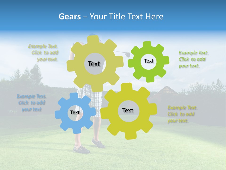 Stroke Sunlit Sky PowerPoint Template