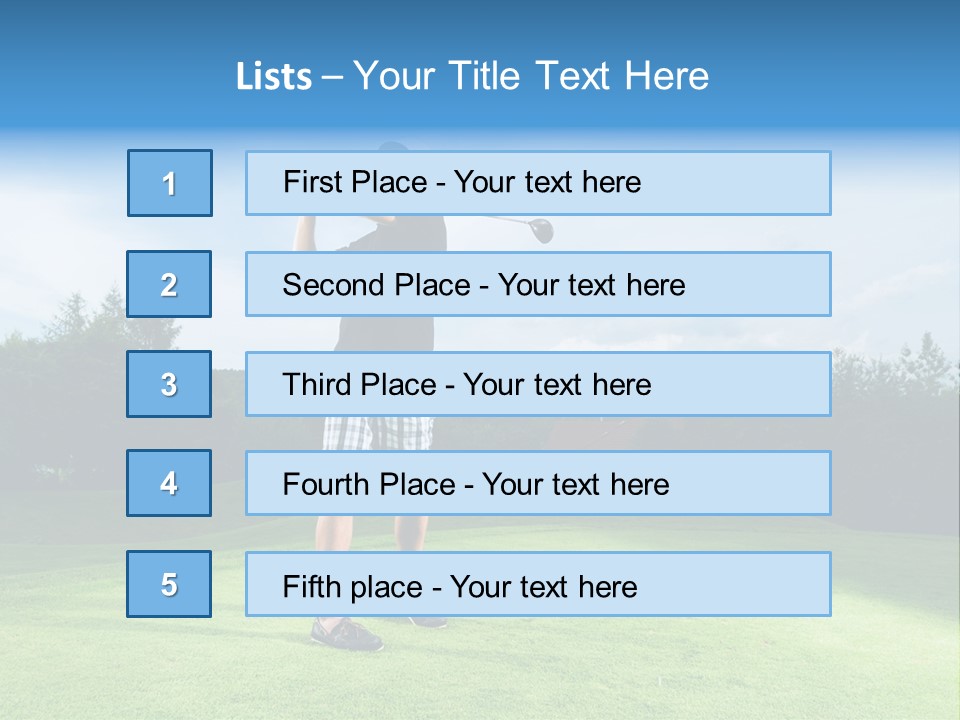 Stroke Sunlit Sky PowerPoint Template