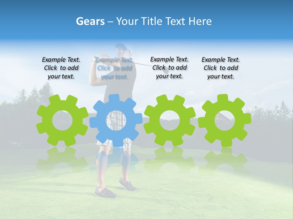 Stroke Sunlit Sky PowerPoint Template