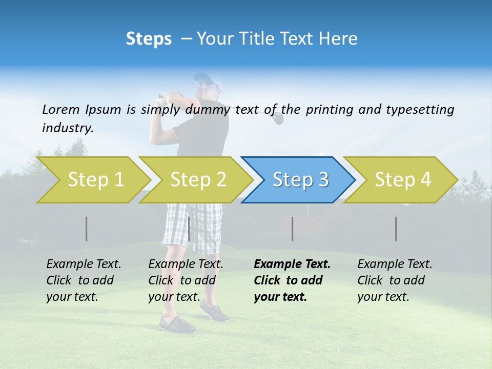 Stroke Sunlit Sky PowerPoint Template