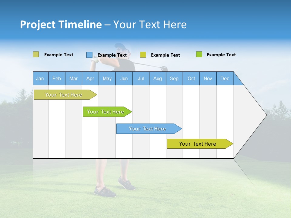 Stroke Sunlit Sky PowerPoint Template