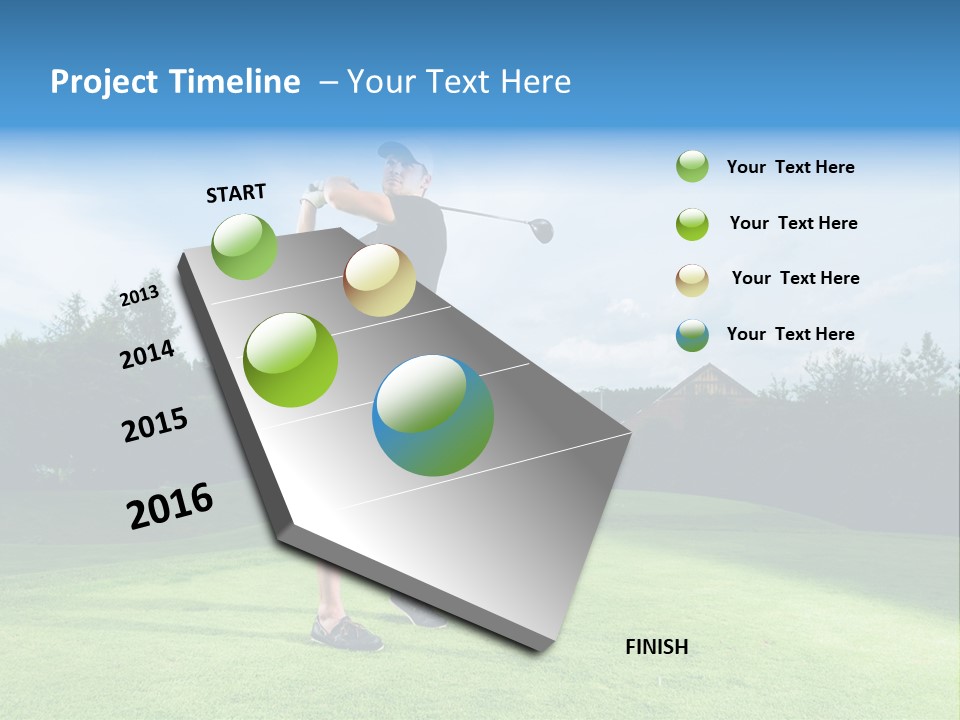 Stroke Sunlit Sky PowerPoint Template