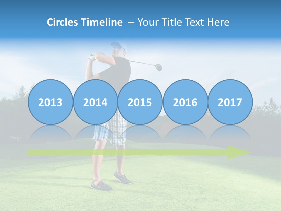 Stroke Sunlit Sky PowerPoint Template