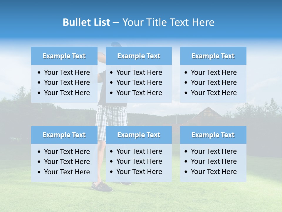 Stroke Sunlit Sky PowerPoint Template