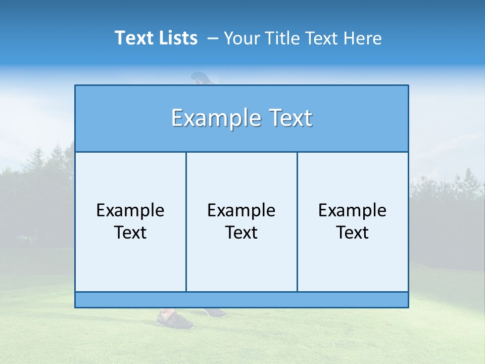 Stroke Sunlit Sky PowerPoint Template