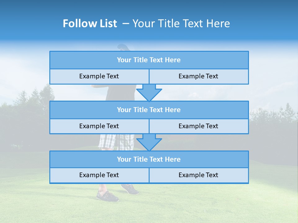 Stroke Sunlit Sky PowerPoint Template