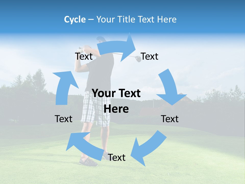 Stroke Sunlit Sky PowerPoint Template
