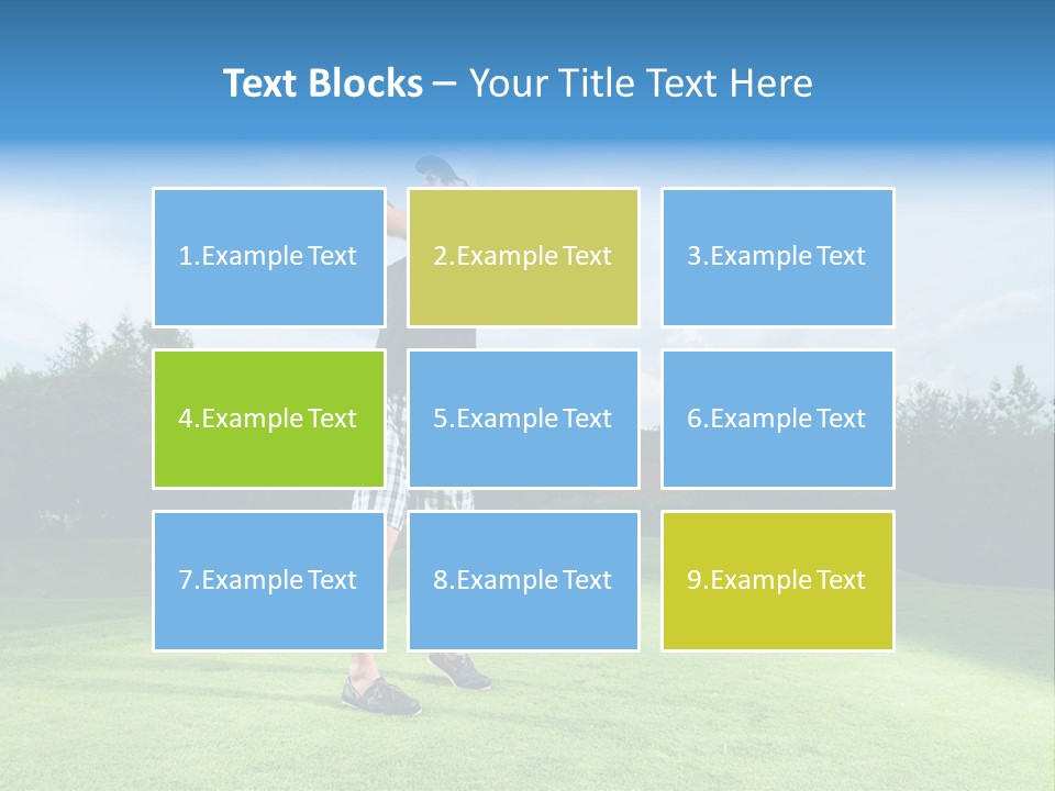 Stroke Sunlit Sky PowerPoint Template